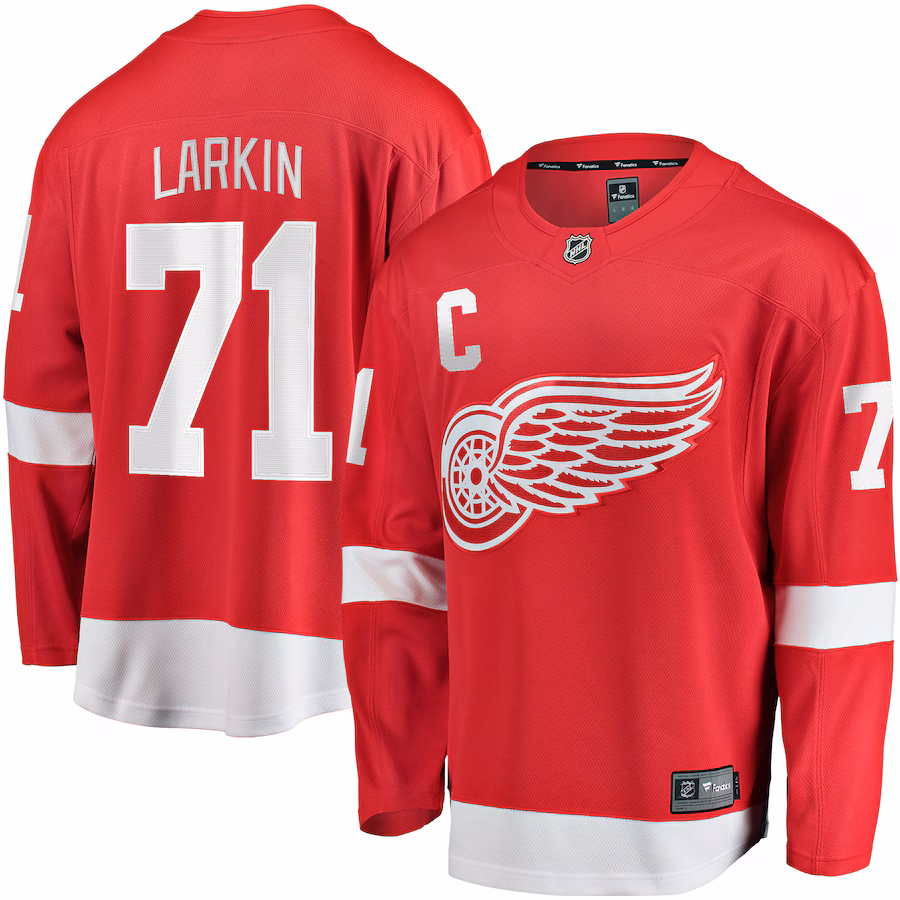 Men's Detroit Red Wings Dylan Larkin Fanatics Red Home Breakaway Jersey - Puhuasuan