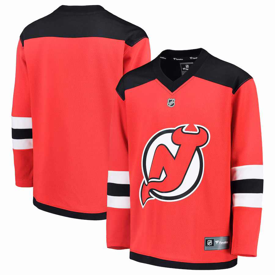 Youth New Jersey Devils Fanatics Red Home Replica Blank Jersey - Puhuasuan