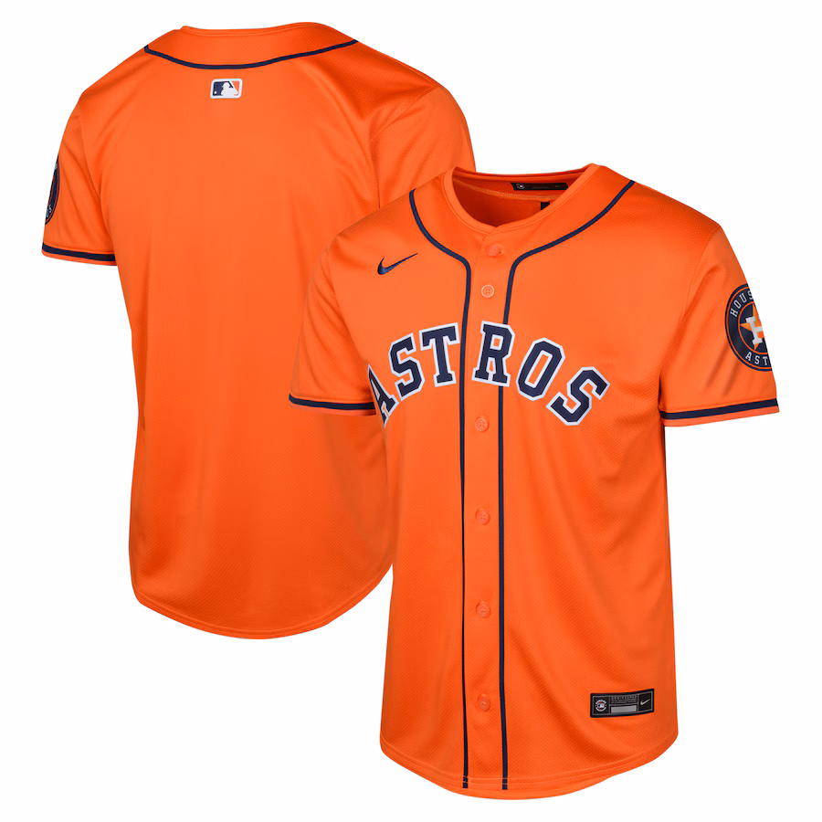 Youth Houston Astros Nike Orange Alternate Limited Jersey - Puhuasuan