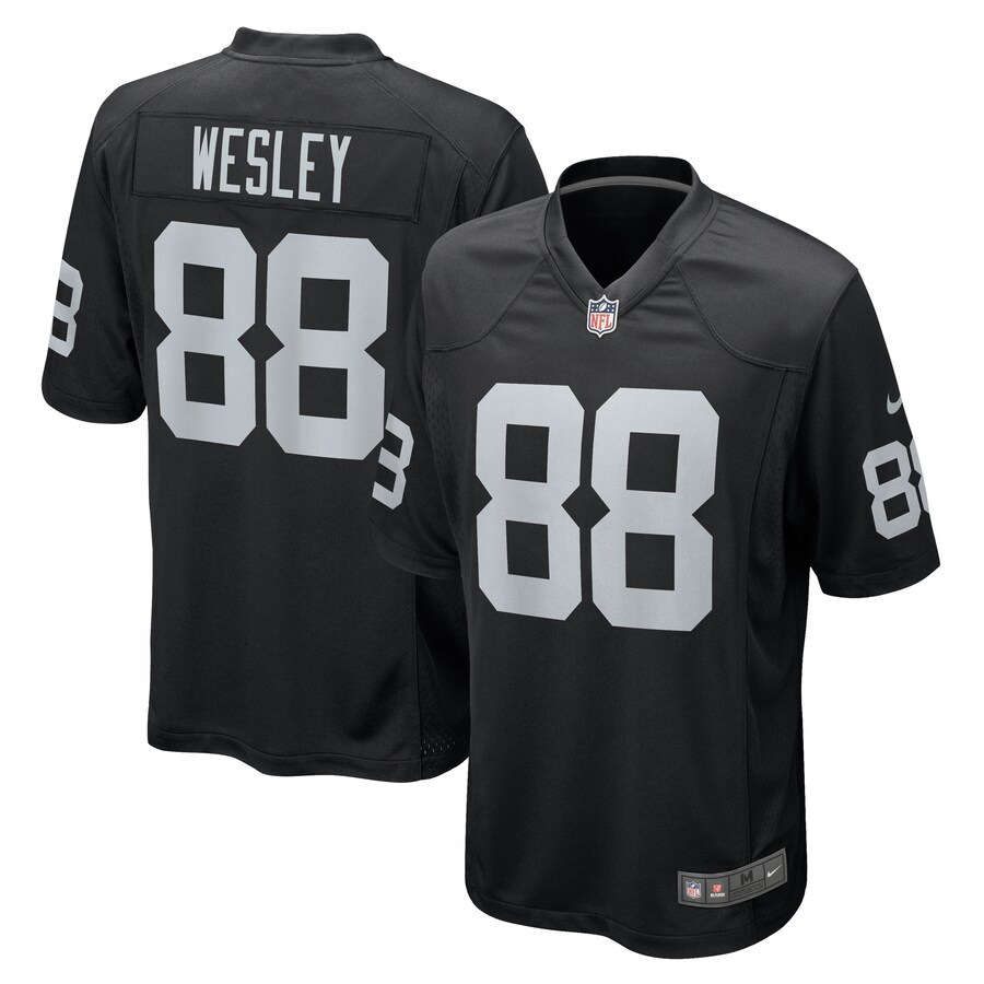 Men's Las Vegas Raiders Antoine Wesley Nike  Black Team Game Jersey - Puhuasuan