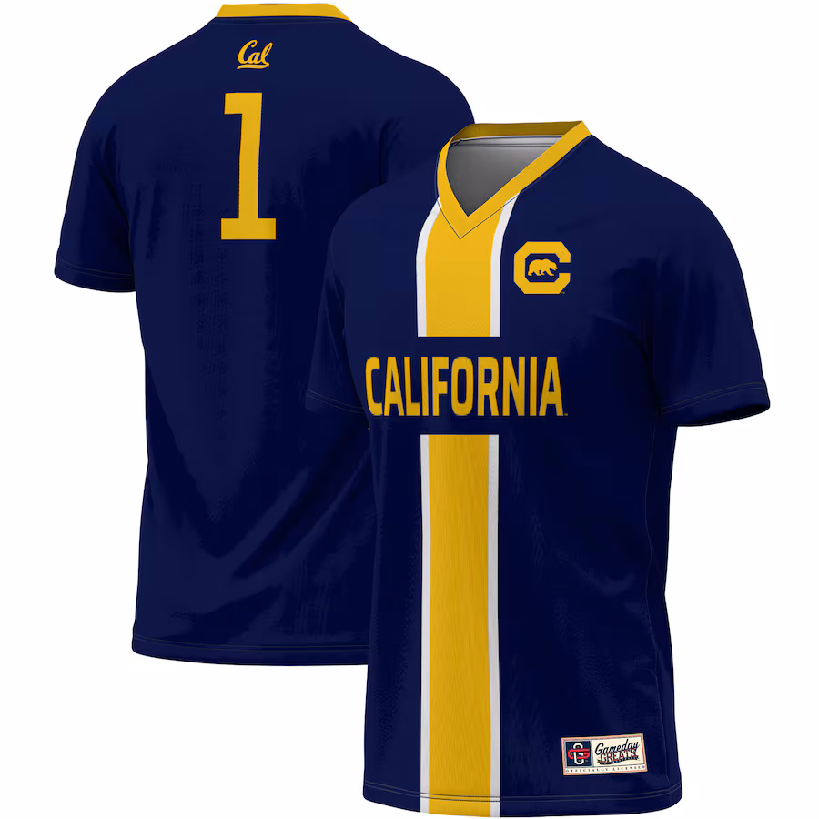 Unisex ProSphere #1 Navy Cal Bears Lightweight Soccer Jersey - Puhuasuan