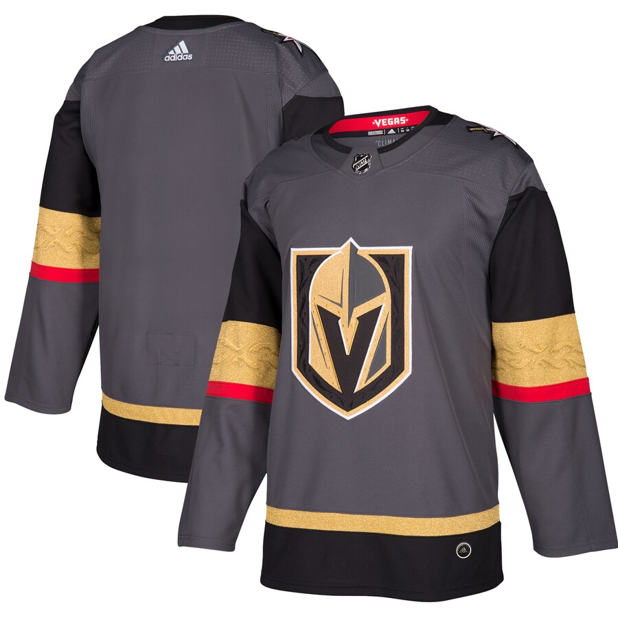Men's Vegas Golden Knights adidas Gray Alternate Authentic Blank Jersey - Puhuasuan
