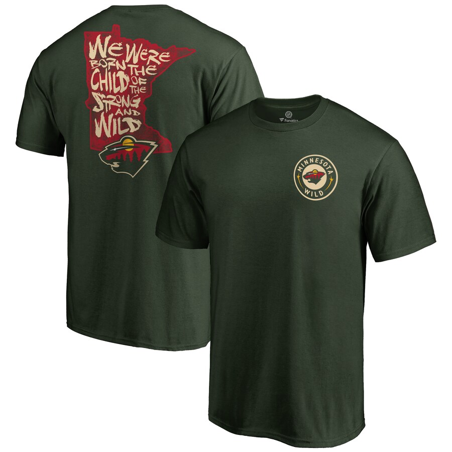 Men's Minnesota Wild Green Hometown Collection State Chant T-Shirt - Puhuasuan