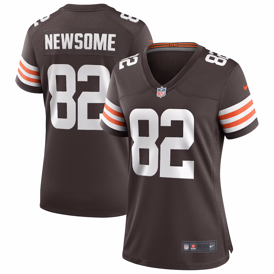 Women's Cleveland Browns Ozzie Newsome Nike Brown Game Retired Player Jersey - Puhuasuan