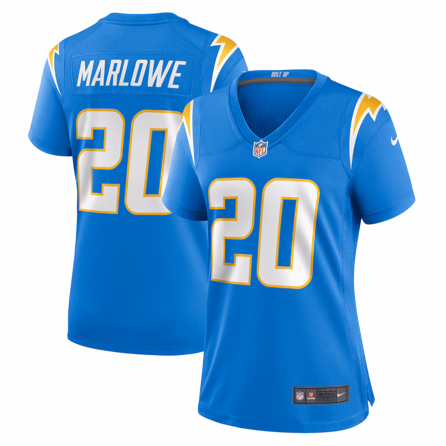 Women's Los Angeles Chargers Dean Marlowe Nike  Powder Blue Team Game Jersey - Puhuasuan