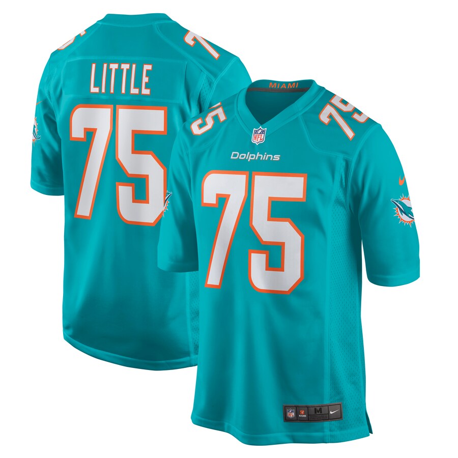 Men's Miami Dolphins Greg Little Nike Aqua Game Jersey - Puhuasuan