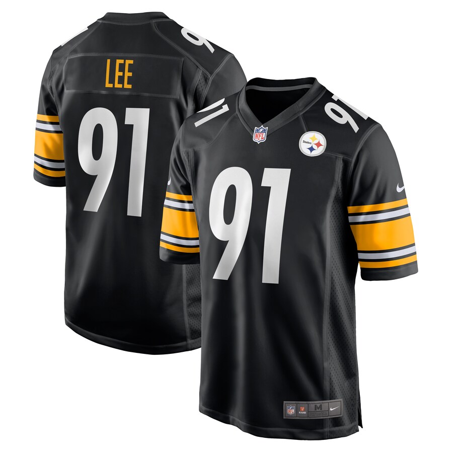 Men's Pittsburgh Steelers Logan Lee Nike Black Game Jersey - Puhuasuan