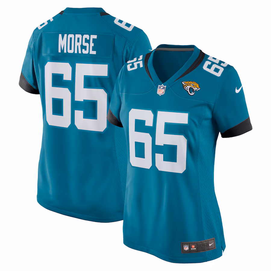 Women's Jacksonville Jaguars Mitch Morse Nike  Teal Team Game Jersey - Puhuasuan