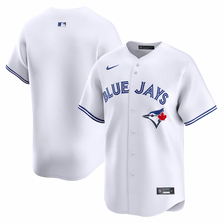 Men's Toronto Blue Jays Nike White Home Limited Jersey - Puhuasuan