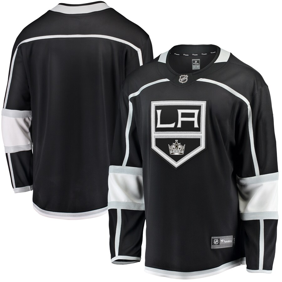 Men's Los Angeles Kings Fanatics Branded Black 2020/21 Home Breakaway Jersey - Puhuasuan
