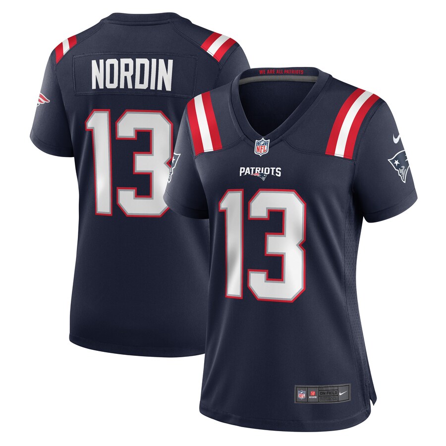 Women's New England Patriots Quinn Nordin Nike Navy Game Player Jersey - Puhuasuan
