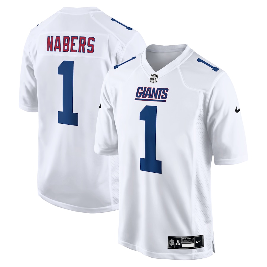 Men's New York Giants Malik Nabers Nike Tundra White Fashion Jersey - Puhuasuan