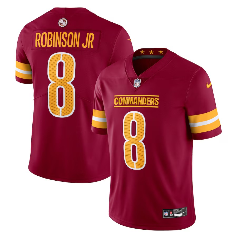 Men's Washington Commanders Brian Robinson Jr. Nike Burgundy  Vapor Untouchable Limited Jersey - Puhuasuan