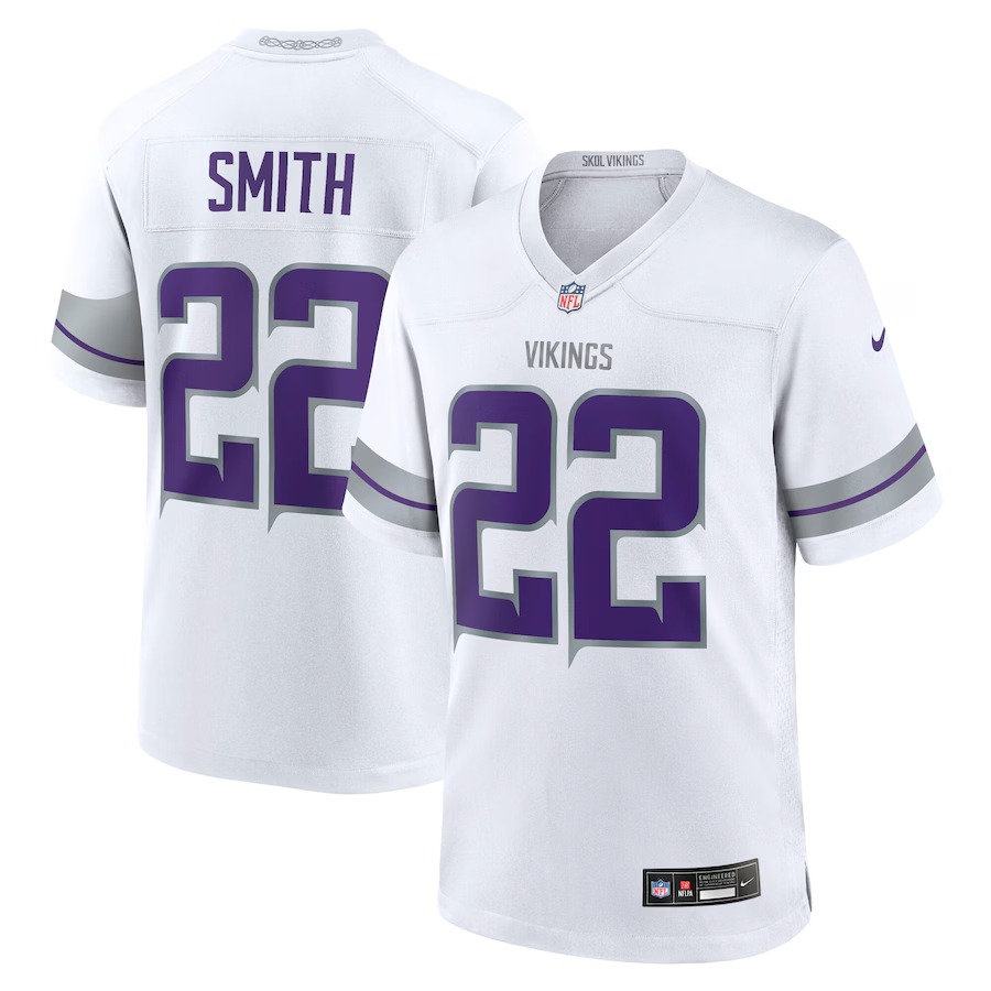 Men's Minnesota Vikings Harrison Smith Nike White Alternate Game Jersey - Puhuasuan