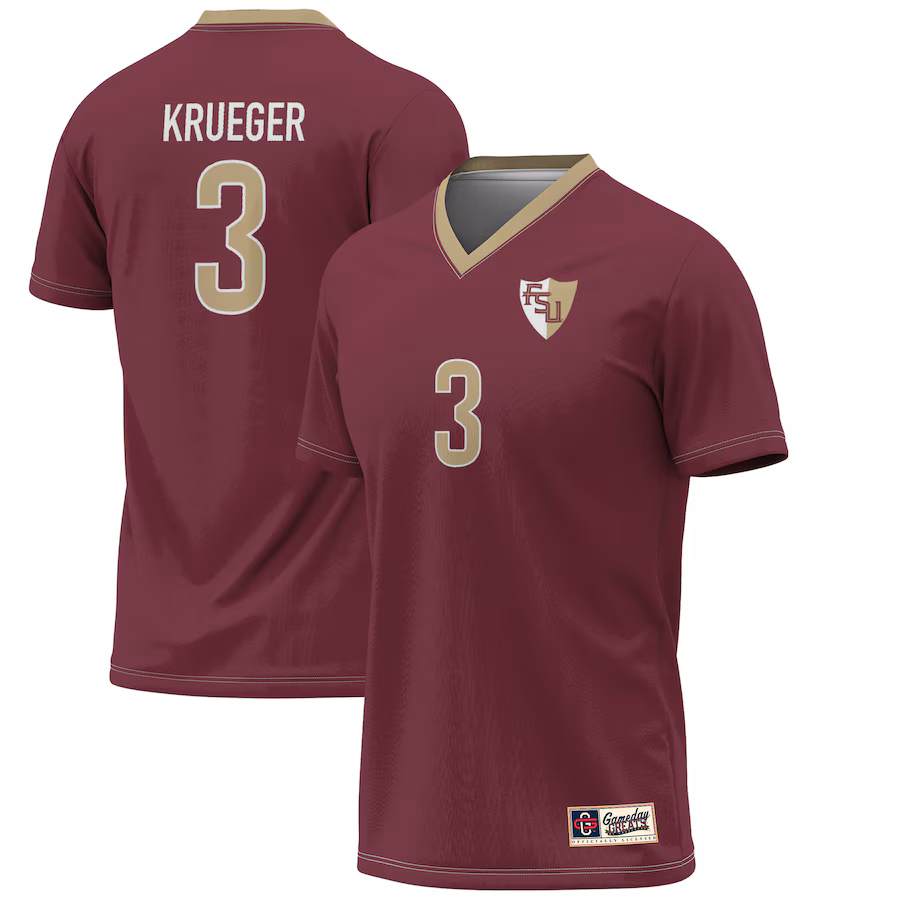 Youth GameDay Greats Casey Krueger Garnet Florida State Seminoles Lightweight Alumni Soccer Jersey - Puhuasuan