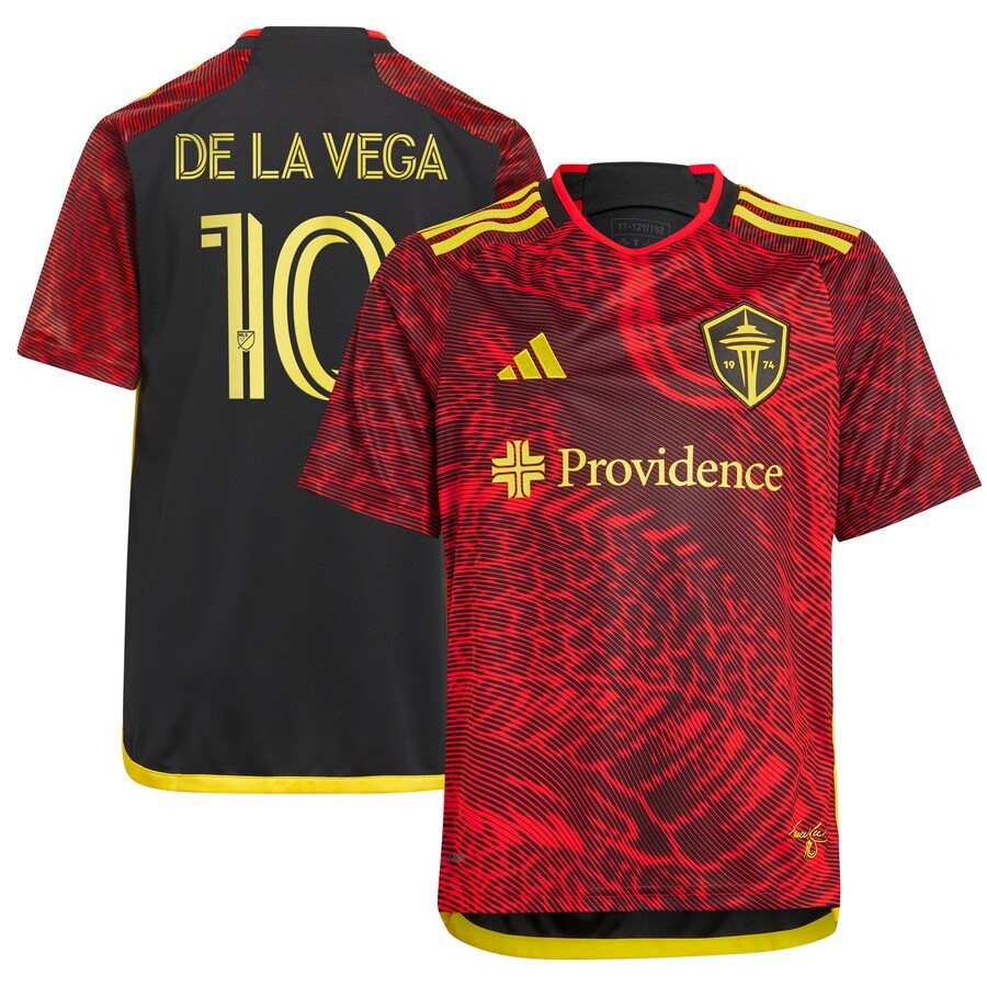 Youth Seattle Sounders FC Pedro de la Vega adidas Red 2024 The Bruce Lee Kit Replica Player Jersey - Puhuasuan