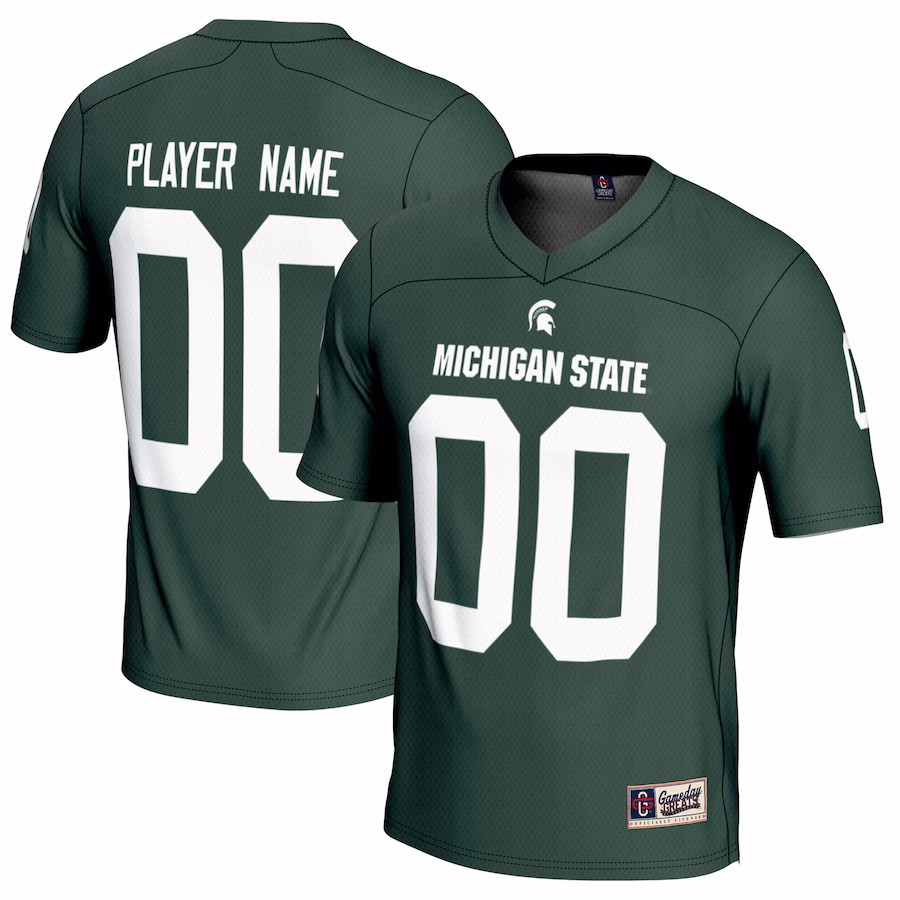 Michigan State Spartans GameDay Greats Youth NIL Pick-A-Player Football Jersey - Green - Puhuasuan