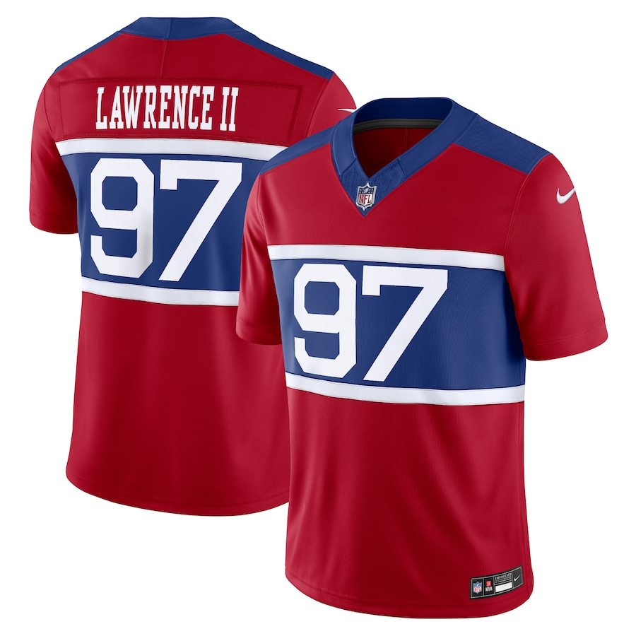 Men's New York Giants Dexter Lawrence II Nike Century Red Alternate Vapor F.U.S.E. Limited Jersey - Puhuasuan