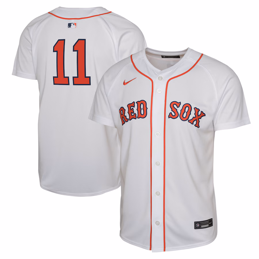 Youth Boston Red Sox Rafael Devers Nike White Limited Player Jersey - Puhuasuan