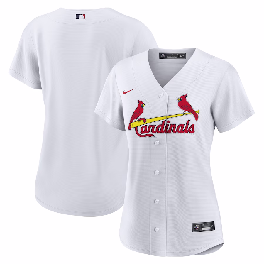 Women's St. Louis Cardinals Nike White Home Replica Team Jersey - Puhuasuan