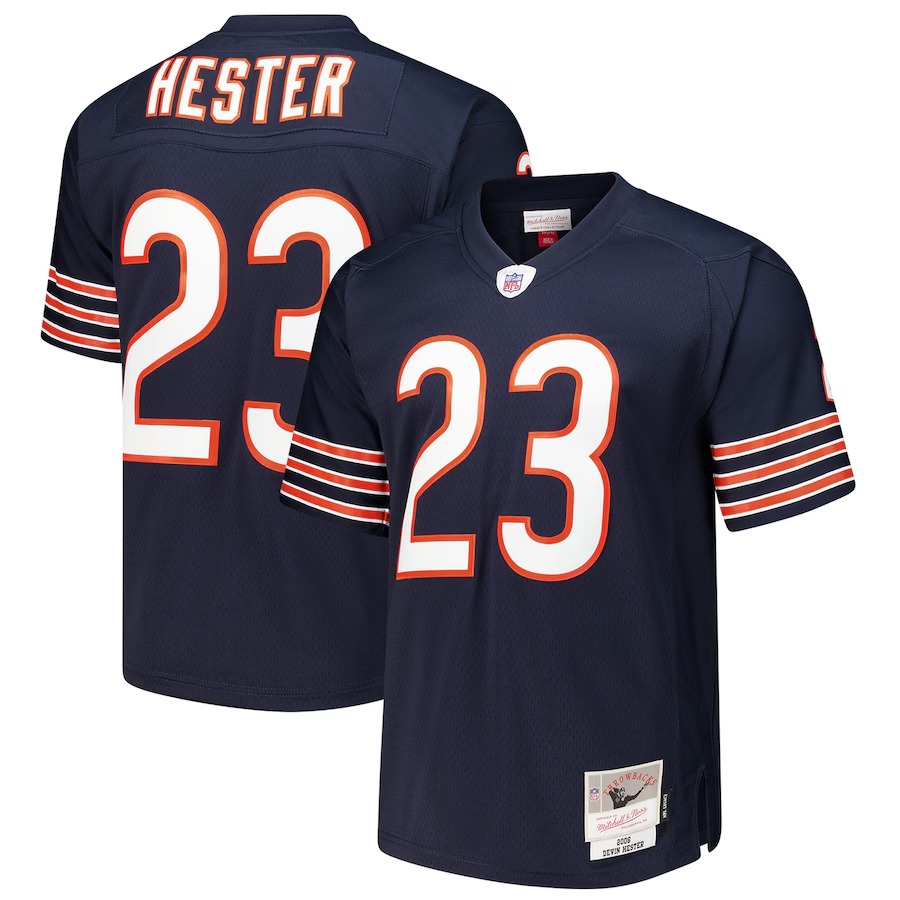 Men's Chicago Bears Devin Hester Mitchell & Ness Navy 1995 Legacy Replica Jersey - Puhuasuan