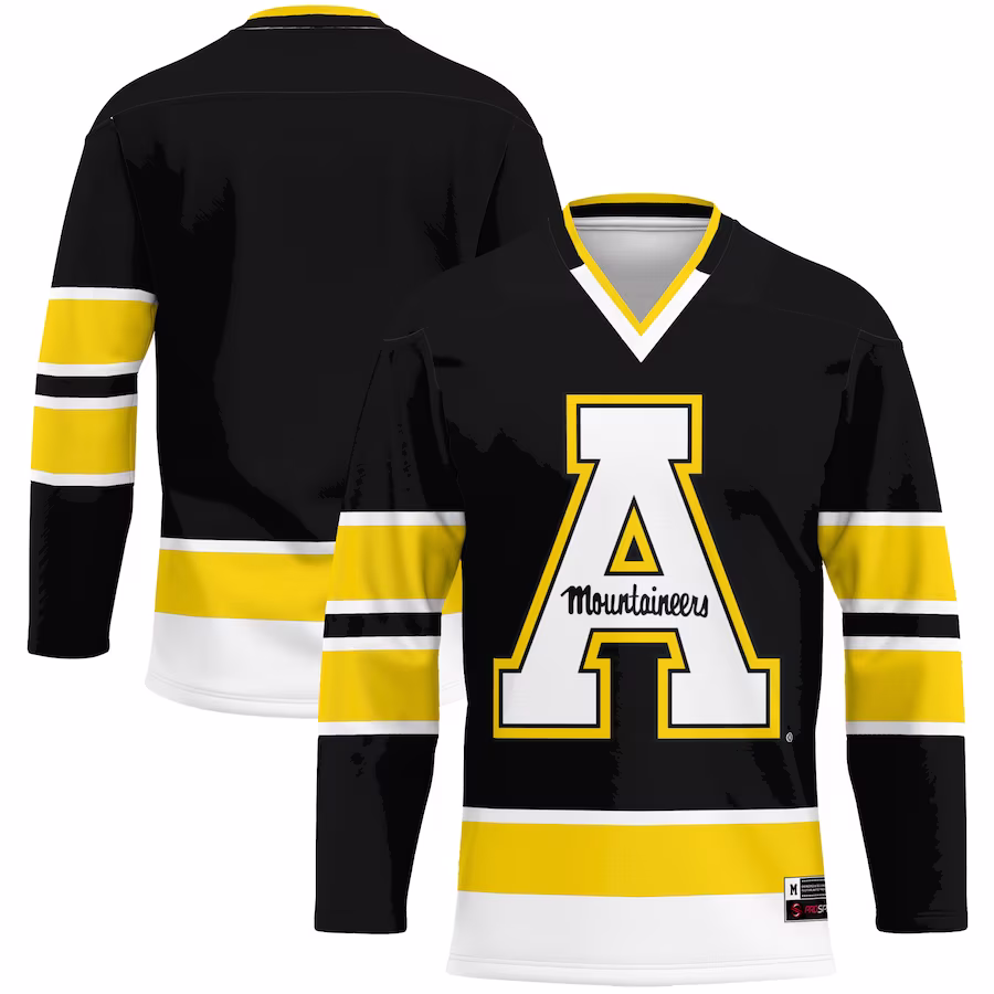 Appalachian State Mountaineers GameDay Greats Hockey Jersey - Black - Puhuasuan