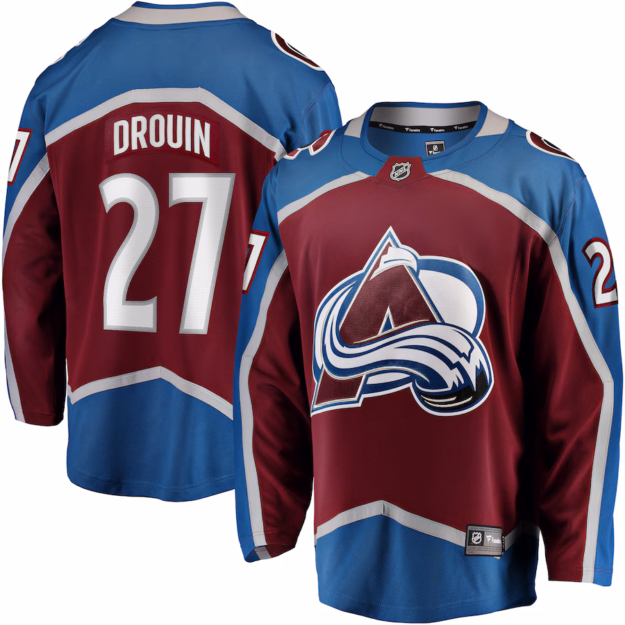 Men's Colorado Avalanche Jonathan Drouin Fanatics Maroon Home Breakaway Jersey - Puhuasuan