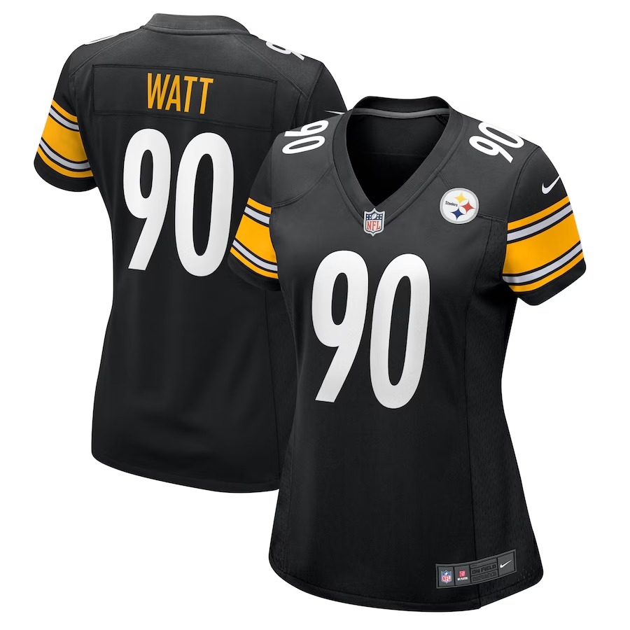 Women's Pittsburgh Steelers T.J. Watt Nike Black Game Jersey - Puhuasuan