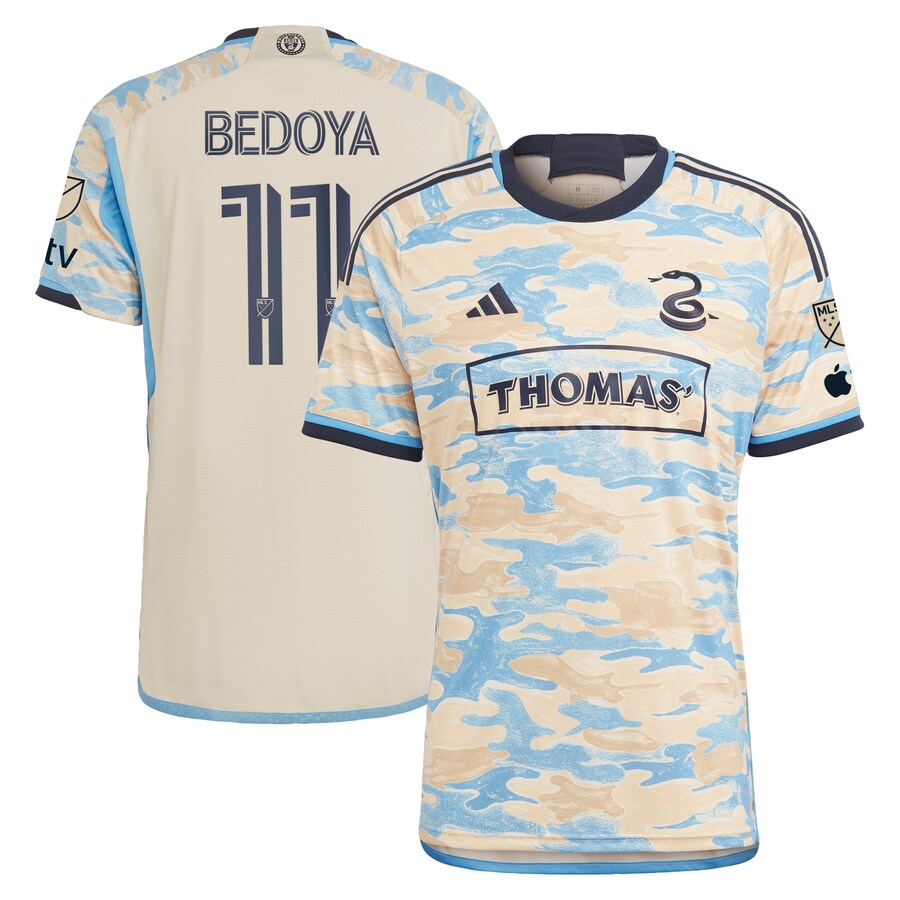 Men's Philadelphia Union Alejandro Bedoya adidas Tan 2023 For Philly Authentic Jersey - Puhuasuan