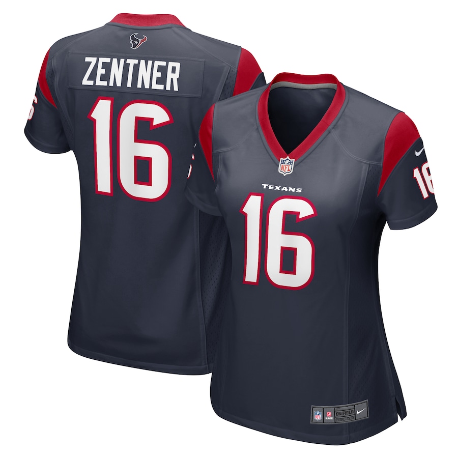 Women's Houston Texans Ty Zentner Nike  Navy Team Game Jersey - Puhuasuan