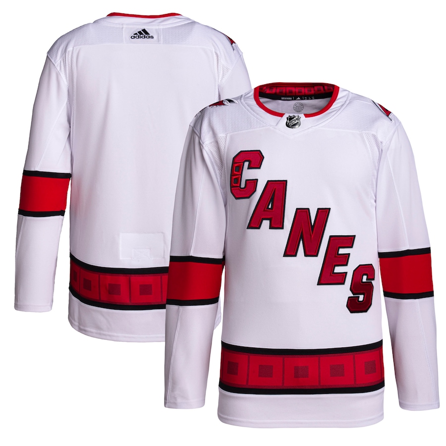 Men's Carolina Hurricanes adidas White Away Primegreen Authentic Jersey - Puhuasuan