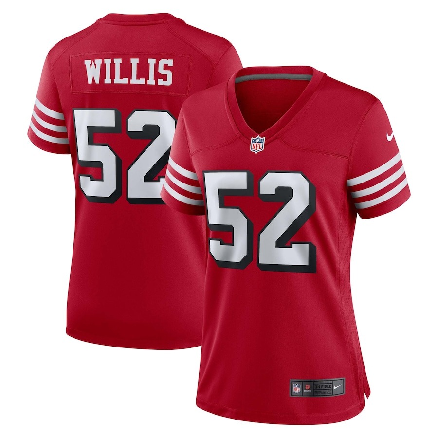 Women's San Francisco 49ers Patrick Willis Nike Scarlet Alternate Game Jersey - Puhuasuan