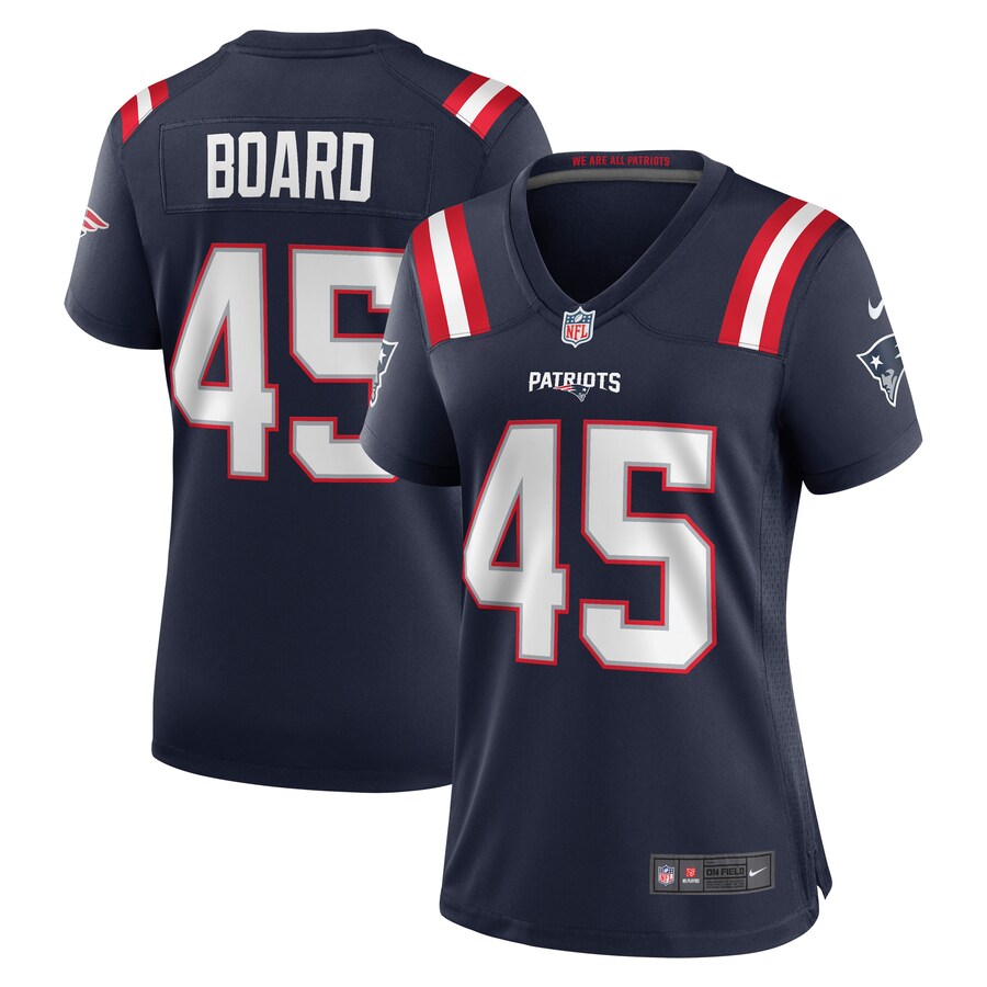 Women's New England Patriots Chris Board Nike Navy Game Player Jersey - Puhuasuan