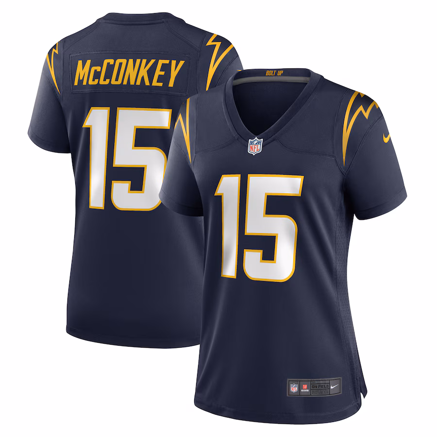 Women's Los Angeles Chargers Ladd McConkey Nike  Navy Alternate Game Jersey - Puhuasuan