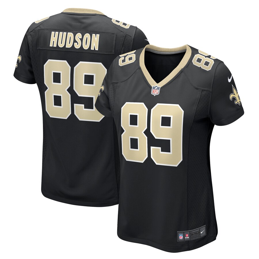 Women's New Orleans Saints Tommy Hudson Nike  Black Team Game Jersey - Puhuasuan