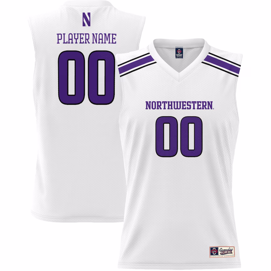Northwestern Wildcats GameDay Greats Youth NIL Pick-A-Player Men's Basketball Jersey - White - Puhuasuan