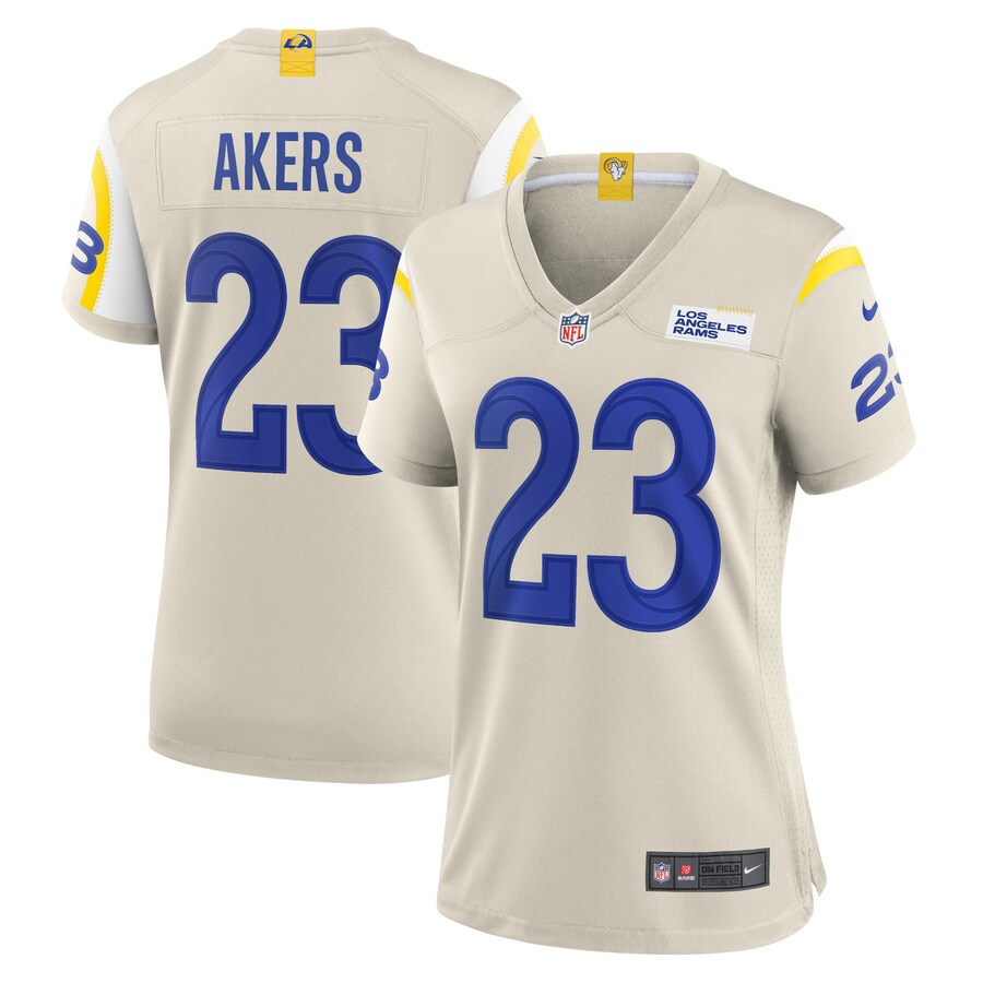 Women's Los Angeles Rams Cam Akers Nike Bone Game Jersey - Puhuasuan