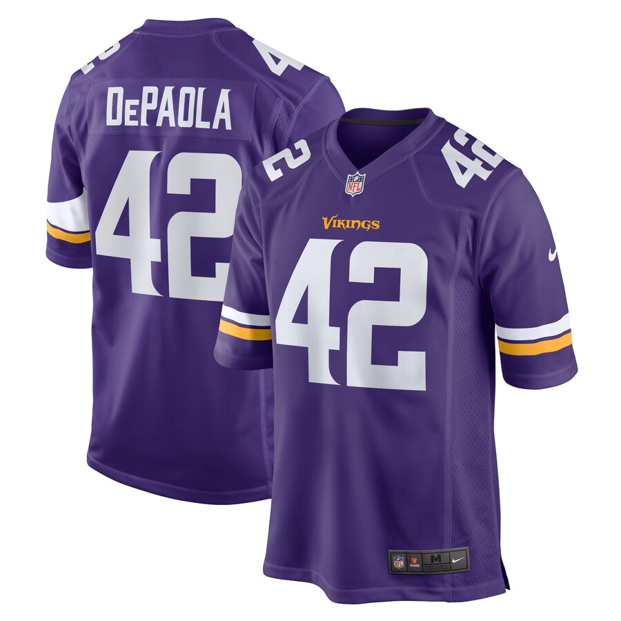Men's Minnesota Vikings Andrew DePaola Nike Purple Game Jersey - Puhuasuan