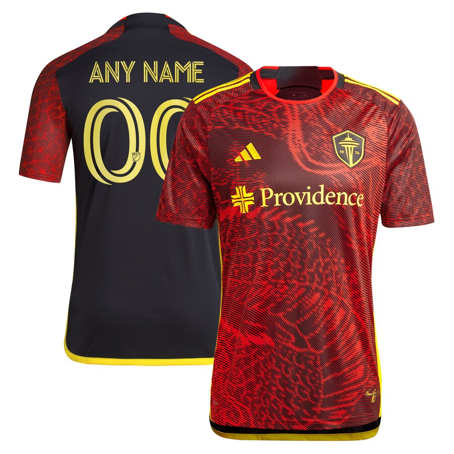 Men's Seattle Sounders FC  adidas Red 2024 The Bruce Lee Kit Replica Custom Jersey - Puhuasuan