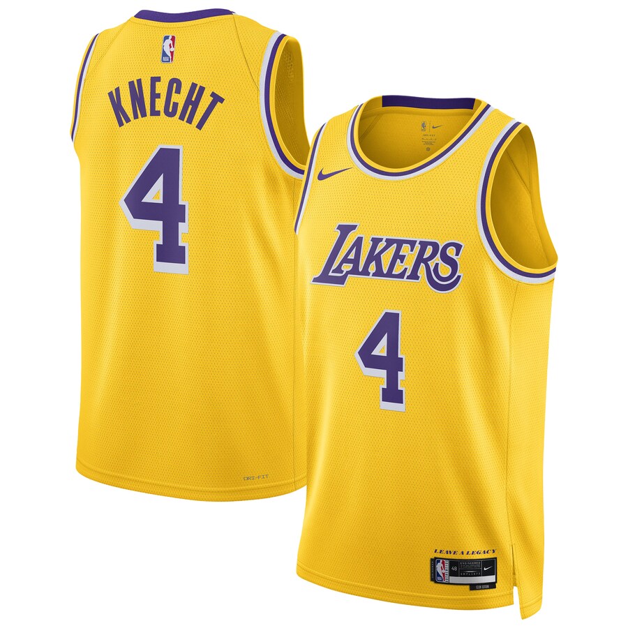 Unisex Los Angeles Lakers Dalton Knecht Nike Gold Swingman Jersey - Puhuasuan