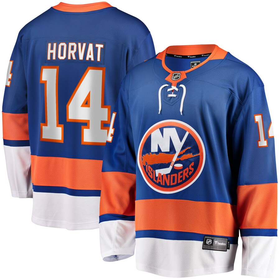 Men's New York Islanders Bo Horvat Fanatics Branded Blue Home Breakaway Jersey - Puhuasuan