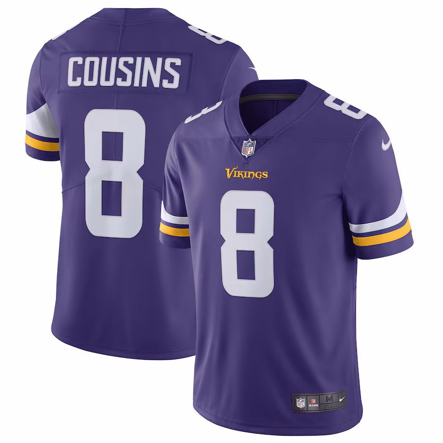 Men's Minnesota Vikings Kirk Cousins Nike Purple Vapor Untouchable Limited Jersey - Puhuasuan