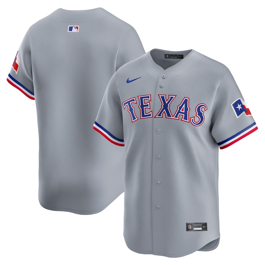Men's Texas Rangers  Nike Gray Away Limited Jersey - Puhuasuan