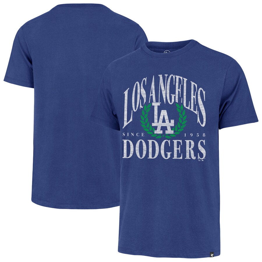 Men's Los Angeles Dodgers '47 Royal Pitchout Franklin T-Shirt - Puhuasuan
