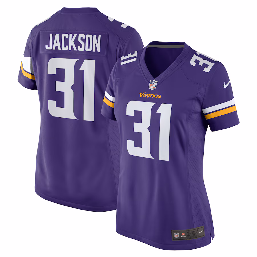 Women's Minnesota Vikings Khyree Jackson Nike  Purple Game Jersey - Puhuasuan