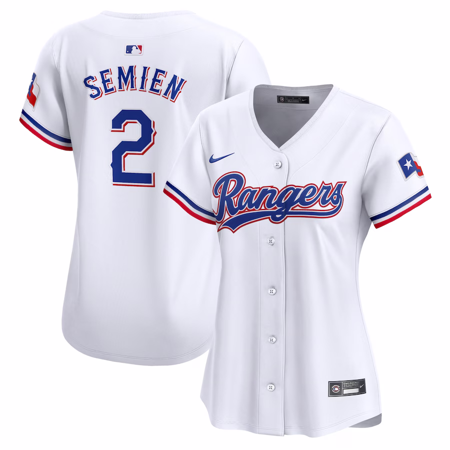 Women's Texas Rangers Marcus Semien Nike White Home Limited Player Jersey - Puhuasuan