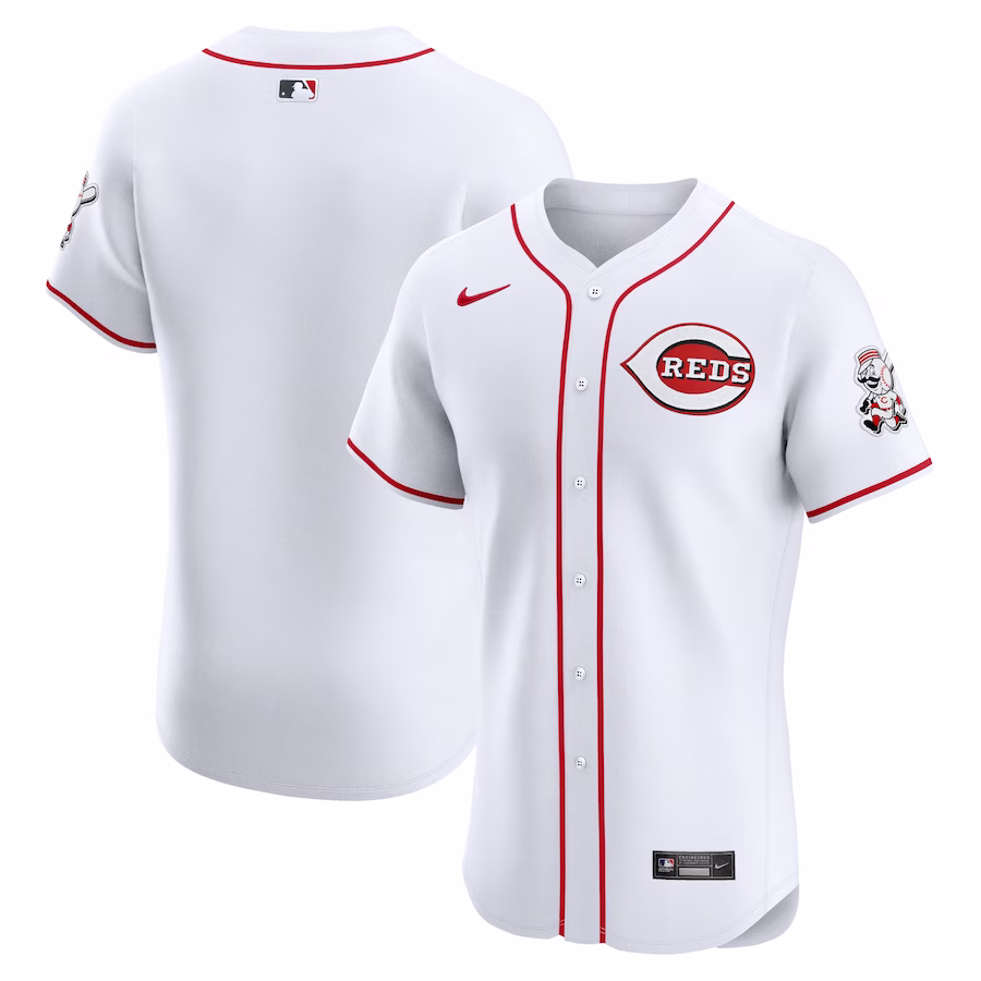 Men's Cincinnati Reds Nike White Home Elite Jersey - Puhuasuan