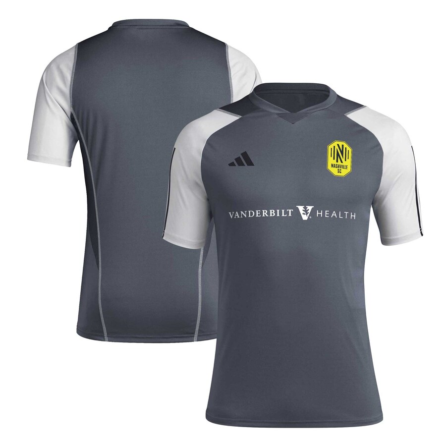 Men's Nashville SC adidas Gray 2024 AEROREADY Training Jersey - Puhuasuan