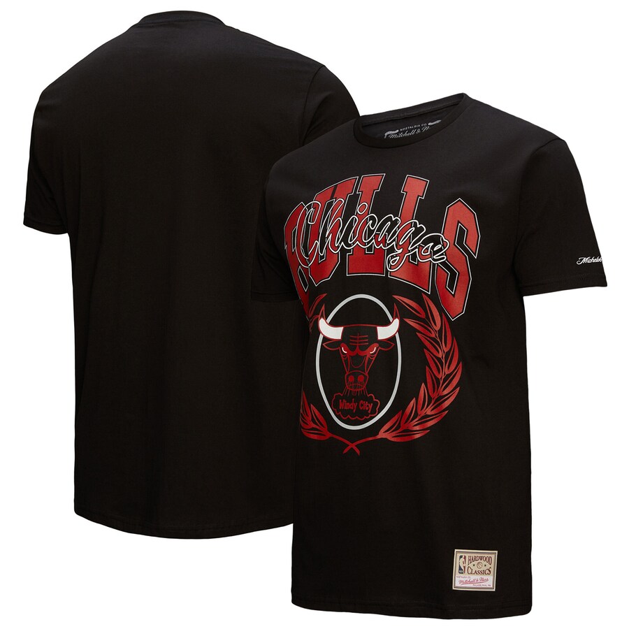 Men's Chicago Bulls Mitchell & Ness Black NBA x Michelob Ultra Rewind II T-Shirt - Puhuasuan