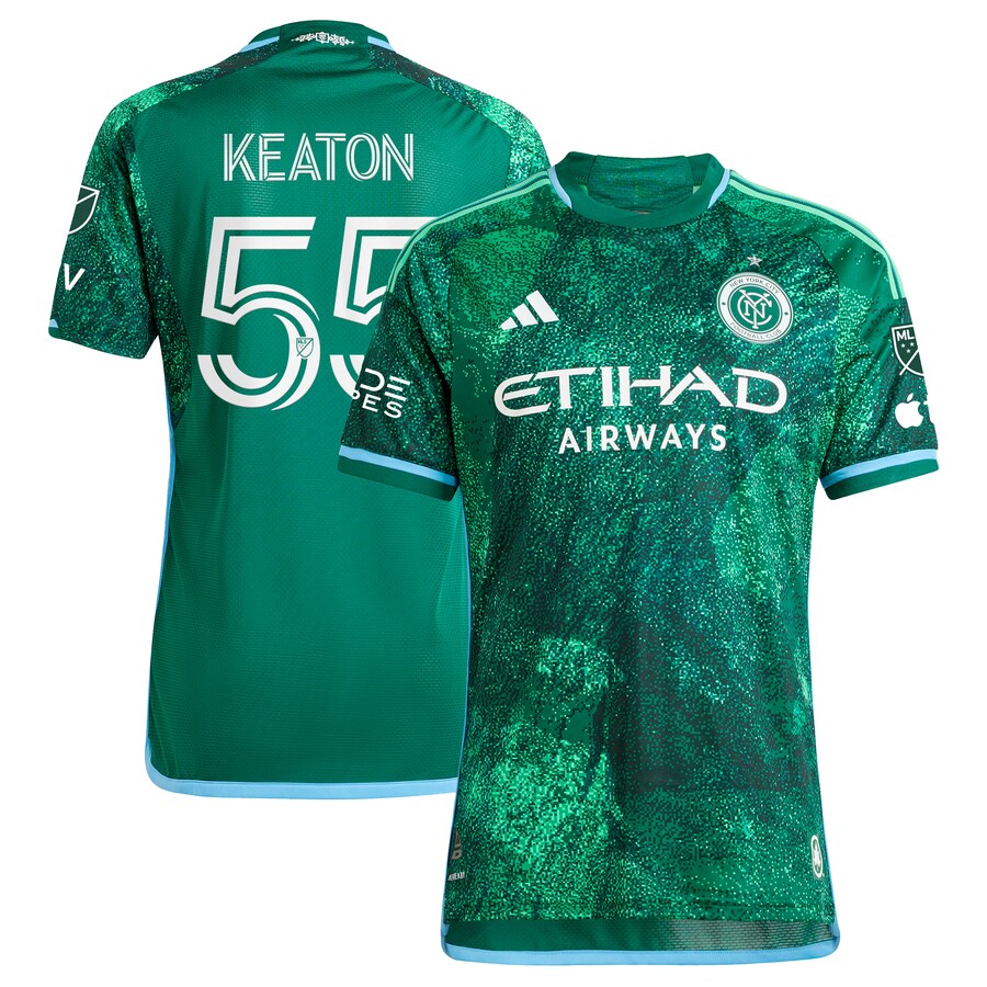 Men's New York City FC Keaton Parks adidas Green 2023 The Parks Authentic Player Jersey - Puhuasuan